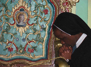 Praying woman